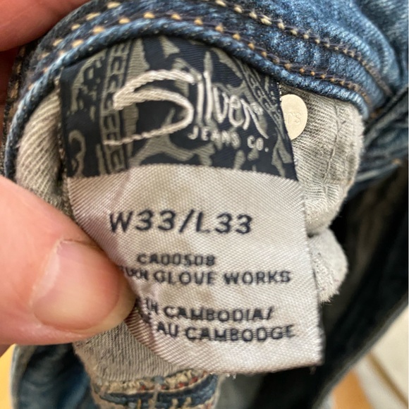 Silver Jean’s Co,Women’s AIKO Mid Baby Boot Cut Denim Jeans,Low-Mid Rise W33/L33 - Picture 6 of 7